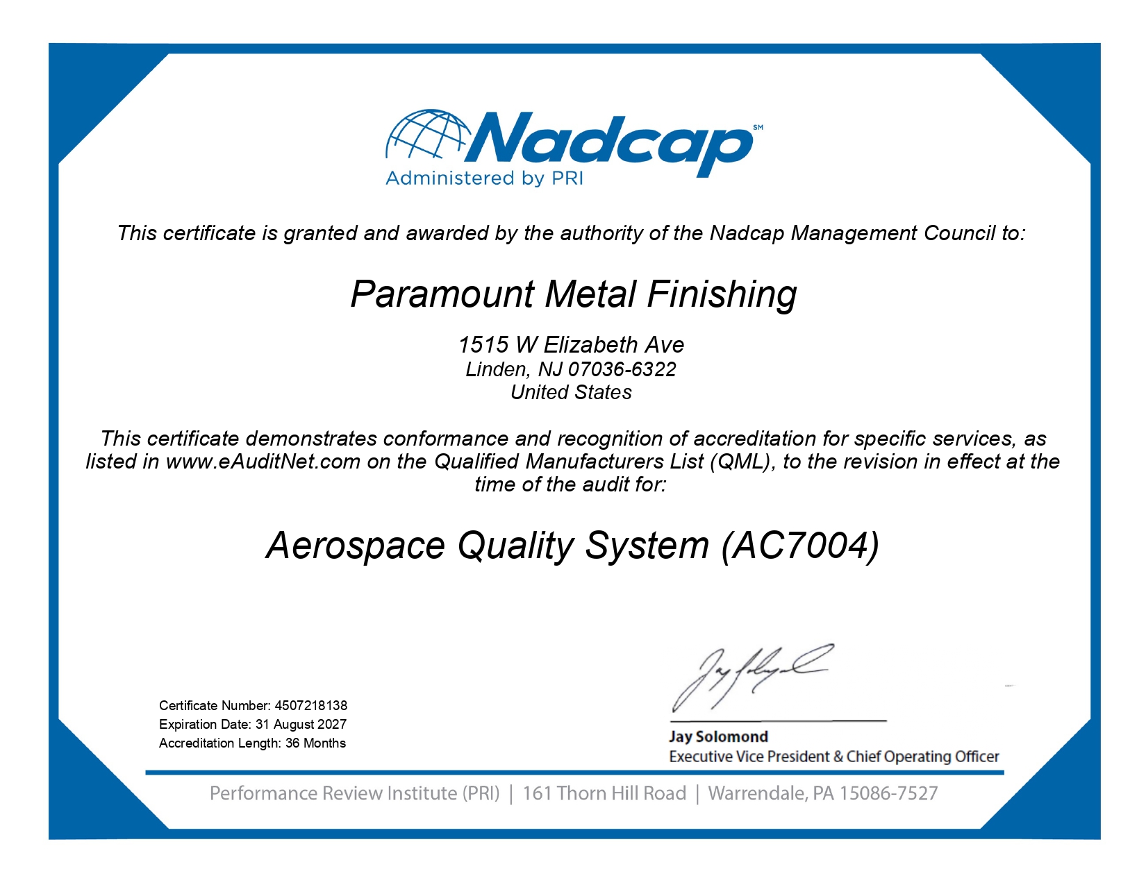 Nadcap